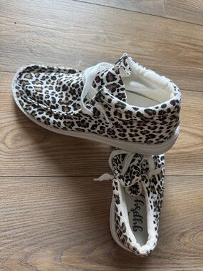 Gypsy Jazz Leopard Print Ankle Booties in White, Brown, Black